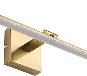 Joosenhouse Bath Vanity Light Fixtures Over Mirror Interior Bar Lighting, Modern Gold LED Vanity Light Fixtures, 23.62 Inch 14W Aluminum For Bathroom Vanity Lighting Fixtures Cold White 6000K