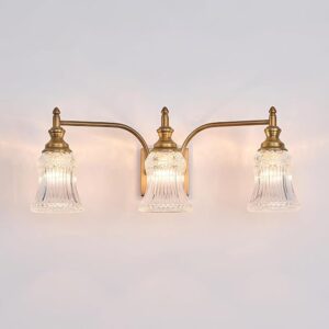 Bathroom Light Fixture Brass Vanity Lighting 3 Lights Bathroom Wall Scone For Bedroom Living Room Hallway
