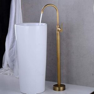 Water-Tap Bathroom Sink Tap Kitchen Water-Tap Bathroom Bathtub Faucet Free Standing Bathtub Mixer Taps Floor Mounted Bath Faucet/Antique