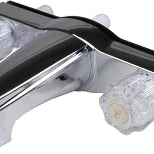 Plumbing & Fixtures New RV And Mobile Home Bath Tub & Shower Faucet With 8 In. Valves – Chrome