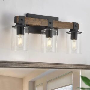 Vanity Lights For Bathroom Farmhouse Bathroom Light Fixtures 3-Light No Bulbs