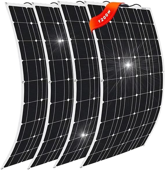 1Pcs300W Solar Panel Kit, 600W1200W Monocrystalline Solar Battery Charger With 40A Controller For Home, RV, Caravan, Boat,1200W