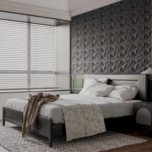 33 Pack 3D Wall Panels Diamond, Black, 12”x12” | PVC Accent Wall Panels for Interior Wall Decor, Living Room, Lobby Bedroom Hotel Office, Cover 32.Sq.Ft
