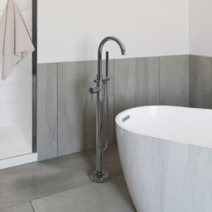A&E Bath Brian Polished Chrome Deck Mount Faucet
