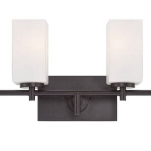 Designers Fountain Dakota Biscayne Bronze 4 Light Bathroom Vanity Light Fixture, 6734-BBR