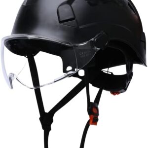 Hard Hats For Construction Safety Helmet With Visor 6-Point Adjustable Suspension ANSI Z89.1 Type I Class C Hardhats, Cascos De Construccion