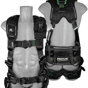 FRONTLINE FALL PROTECTION 250CTB EliteTM Construction Harness | Aluminum Hardware | OSHA&ANSI