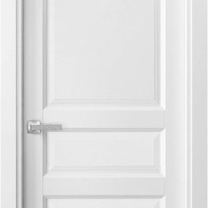 Pantry Kitchen 3-Panels Door 18 X 80 With Hardware | Lucia 31 Matte White | Single Panel Frame Trims | Bathroom Bedroom Sturdy Doors