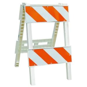 Type 2 Barricade,Orange/White