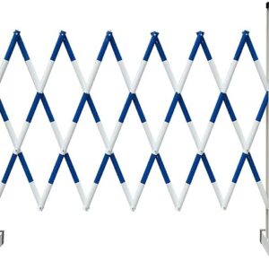 Zfmnoyev Industrial Expandable Metal Barricade, Portable Road Dividing Railing, Folding Construction Isolation Guardrail, For Outdoor Construction Garage Isolation Shopping Malls(1.2x4 M)