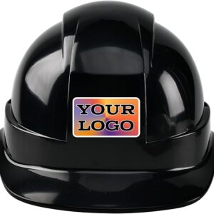 Custom Construction Work Safety Helmet 6 Pt. Ratchet Suspension Hard Hat With Vents