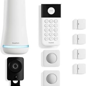 SimpliSafe 9 Piece Wireless Home Security System W/HD Camera – Optional 24/7 Professional Monitoring – No Contract – Compatible With Alexa And Google Assistant