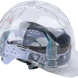 Construction Safety Helmet Transparent Hard Hat Adjustable Hardhats Industrial Work Head Protection For Men Women Adults
