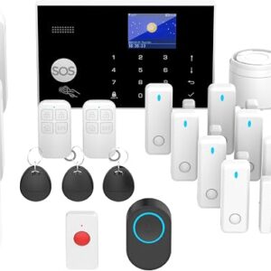 Home Security Systems, Compatible With Google Home And Alexa Wireless Security System, Motion Detector, Anti-Theft Kit With Siren, Sensor Ports Protect Your Office Smart Life & Tuya