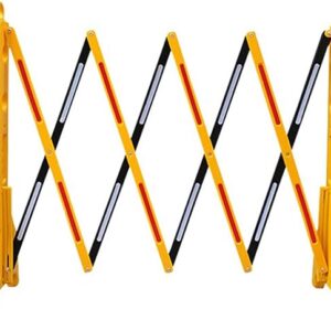 Portable Folding Barricade,Expandable Security Gate Yellow Parking Barrier Traffic Barricade Scissor Gate Road Safety Barriers,Construction Barricade Safety Fence, For Outdoor Garage