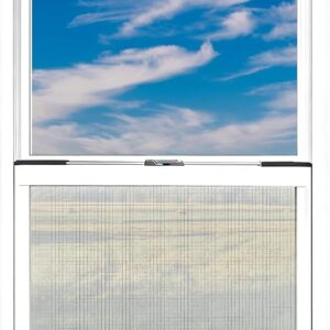21×41 Basement Windows Sheds Window Small – White, Household Window Replacement, Vertical Sliding Window With Screen And Tempered Glass, Aluminum Ventilation Windows For Chicken Coops, Bathroom