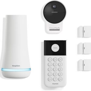 SimpliSafe 6 Piece Wireless Home Security System With Outdoor Camera – Optional 24/7 Professional Monitoring – No Contract – Compatible With Alexa And Google Assistant