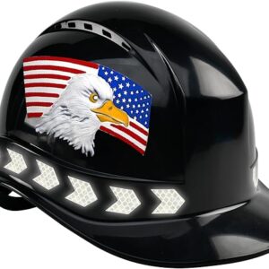 Cap Style Hard Hat,Construction Work Safety Helmet For Men&Women,Hard Hat With American Flag And Eagle Design