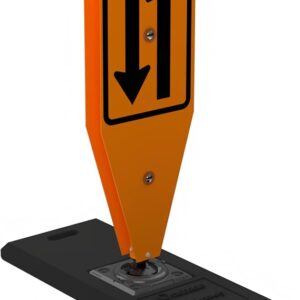Impact Recovery – Work Zone Opposing Traffic Lane Divider – Road Signs For Work Zone Safety – Arrow Sign – Construction Safety – Traffic Control Street Signs