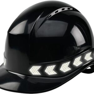 Cap Style Hard Hat Construction Work Safety Helmet Hard Hat With Reflective Stripe