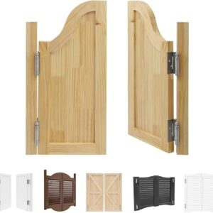 Swinging Doors Cafe Doors, Interior Solid Wood Swing Door, Custom Room Divider Two-Way Swing Half Doors For Kitchen Bar Hallway Porch Entrance