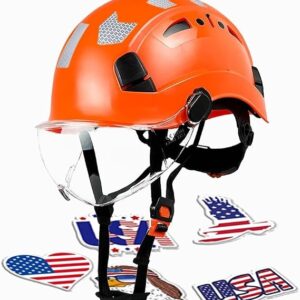 GardenPal Construction Helmet, Safety Helmet, Lightweight, Adjustable Vents For Your Comfort, Reflective Design For Your Safety, With Stickers, Head Protection, ANSI Z89.1 Certified