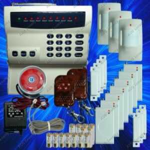 WIRELESS HOME SECURITY SYSTEM – LED BURGLAR FIRE ALARM HOUSE AUTO-DIALER NEW