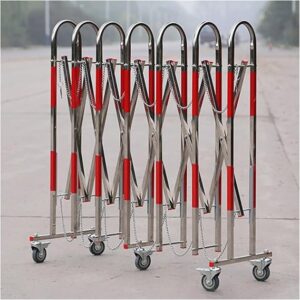 Expandable Stainless Steel Driveway Barricade – Portable Retractable Traffic Fence & Safety Guard For Garage Road & Industrial Use – Heavy-Duty Vehicle Access Barrier