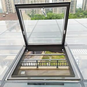 Skylight Roof Window, Skylight Windows For House Roof, Basement Daylighting Door, Egress Maintenance Hatch, Sloped Flat Lighting Well Window, Well Covers For Attic/Sun Room(65x55cm/25.6×21.7in)