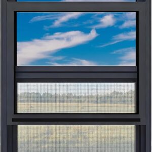 11×29 Basement Windows Sheds Window Small – Black, Household Window Replacement, Vertical Sliding Window With Screen And Tempered Glass, Aluminum Ventilation Windows For Chicken Coops, Bathroom