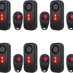 Car Alarm System,113dB Security Alarm With Motion Sensor,Anti-Theft Vehicle Alarm, Red LED Light,IP66 Waterproof,for Cars,Motorcycles,Trucks6PK