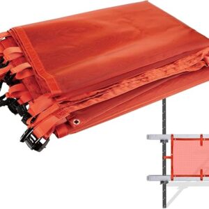 Buzzlett Superior Pump Jack Safety Net, Safety Debris Netting, 20 Ft | Industrial-Strength Guard Rail Protection For Worksite Security, Scaffold Net Enclosure, Visibility Barrier, Fencing Roll