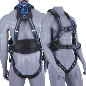 Fall Protection Full Body Safety Harness,Roofing Harness With Support Belt For Construction
