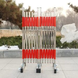 Retractable Stainless Steel Outdoor Barrier For Traffic Control & Pet Safety -, Weather-Resistant, Easy Setup, Ideal For Home, Events, Parks & Public Spaces.
