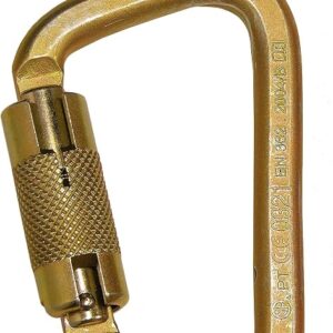 5001-Z Super Anchor Safety Auto-Locking Steel Carabineer With 3600 Lb Gate, Gate