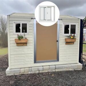 Solid Mobile Home Window 20″ 28″ 30″ 31″ 32″ 35″ 40″ Width Basement Sliding Window, Aluminum Alloy Home Window Replacement, Small Horizontal Shed Slider Windows With Screen(White,W20″x H19″)