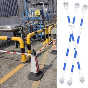 Expandable Construction Cone Bar Barricade – Temporary Barrier Connectors For Lot Control, Site Management & Road Safety – Durable Equipment For Effective Traffic Control