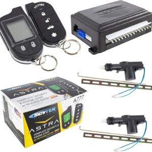 Car Alarm Security System, Keyless Entry 2-Way LCD 2 Door Locks Scytek A777