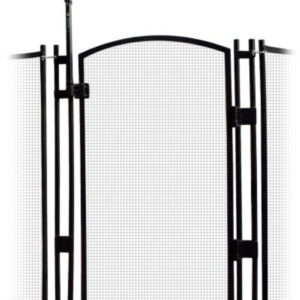 EZ-GUARD Safety Gate - DIY In Ground Pool Fence * Self-Closing * Self-Latching * Black 4 Tall