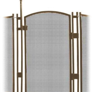 EZ-GUARD Safety Gate – DIY In Ground Pool Fence * Self-Closing * Self-Latching * Brown 4 Tall