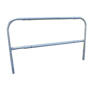 Garlock Safety Systems Guardrail,10 ft. L,Steel,Adjustable,Gray 409287
