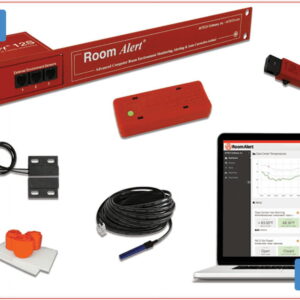 Room Alert 12SR Proactive Secure Environment Monitor – Guardian Bundle (8 Pieces Total)