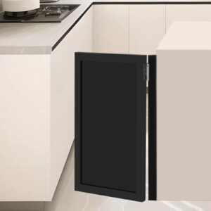 Saloon Style Swing Door, 2-Way Reversible Half Door, Retro Café Bar Door with Frame & Hinge, 24W x 35H, for Kitchen Hallway Counter, Black