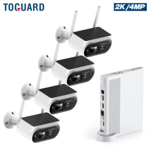 Toguard SC51 10CH Solar Security Camera System Outdoor with NVR, CCTV Camera Security System Wireless HDMI Connector